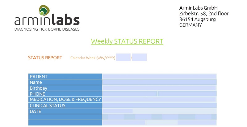 The Weekly
Status Report
from ArminLabs